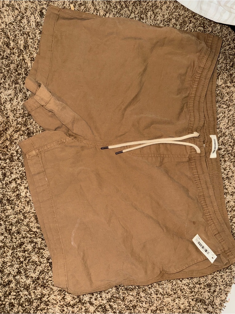 Goodthreads Tan Drawstring Hybrid Shorts